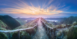 Mountain path view